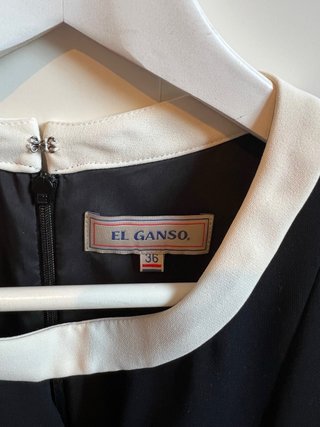 Vestido El Ganso negro midi