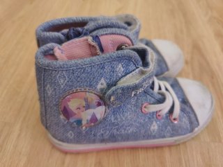 Zapatillas deportivas niña azul y rosa