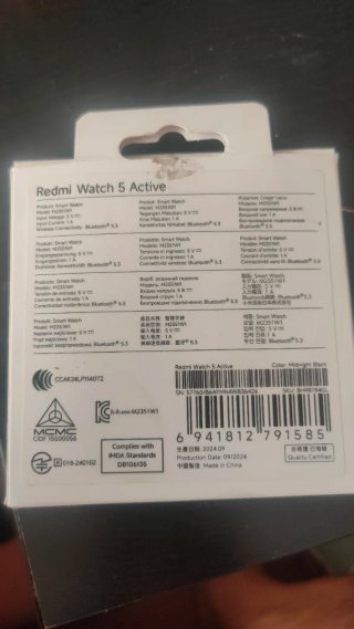 Xiaomi Redmi Watch 5 Active Negro