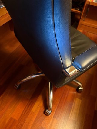 Butaca Sillón de Dirección Ejecutivo Piel Negra