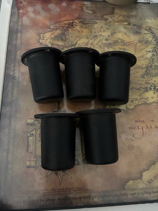 Pack 4 Patas Muebles Acero y Plástico