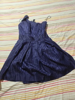 Vestido Mango Azul Talla S