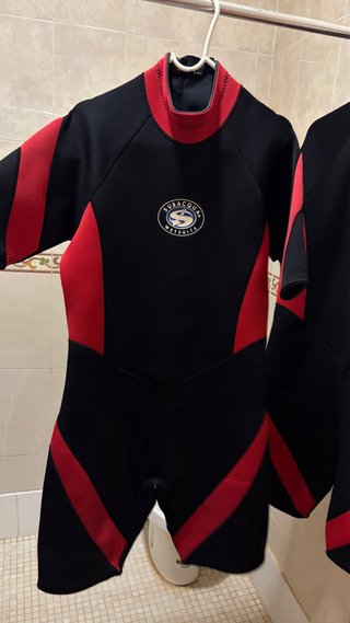 Traje Neopreno Subaqua  Negro/Rojo MIRAR DESCRIP
