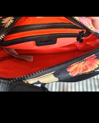 Bolso Desigual flores negro multicolor
