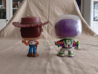 Pareja Funko Pop Woody y Buzz Lightyear