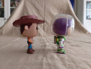 Pareja Funko Pop Woody y Buzz Lightyear