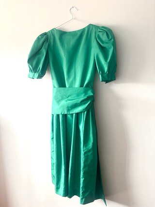 Vestido fiesta verde