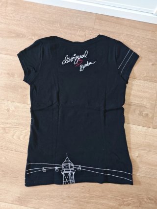 Camiseta Desigual Talla M Negra