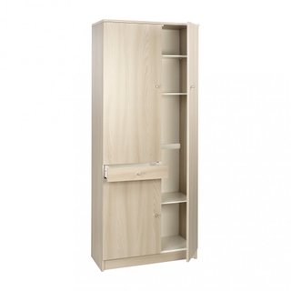 Armadio Multiuso 3 Ante con Cassetto 77x34x183cm