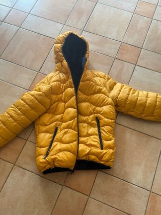 Piumino Lay uomo double face blu/giallo