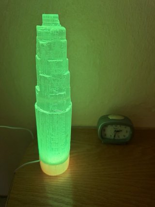 Lámpara moderna de piedra