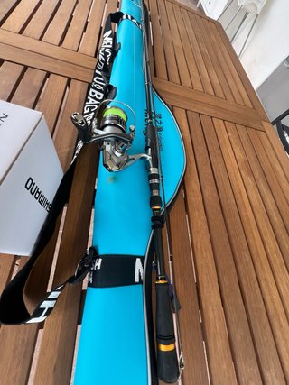 Caña Majorcraft y carrete Shimano Nasci 2500