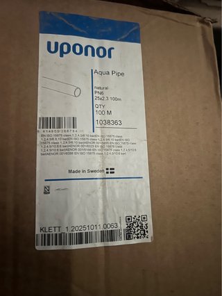Tubos uponor  Fontanería (5 rollos )
