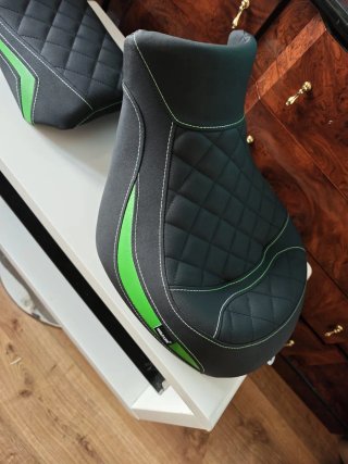 Asiento Kawasaki Vulcan S WN650 Negro/Verde