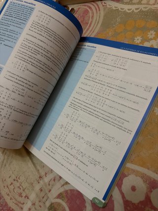 libro texto matemáticas II, 2º bachillerato