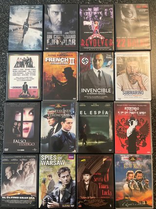 Lote 16 DVDs Acción, Crimen, Drama,(A31)