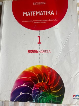 Matematika I, 1 Batxilergoa