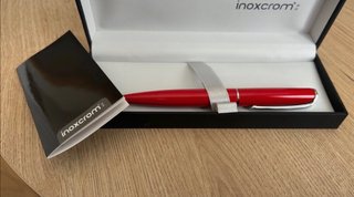 Bolígrafo Inoxcrom Naked Rojo + Caja