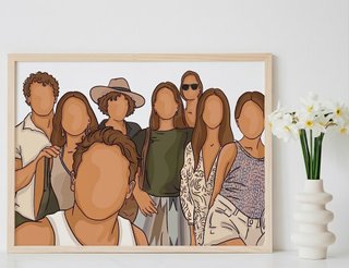 Ilustración personalizada estilo faceless