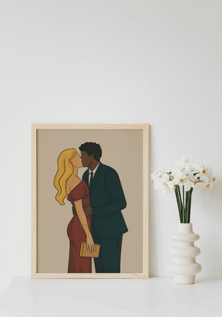 Ilustración personalizada estilo faceless