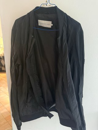 Giacca a vento Calvin Klein nera