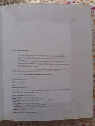 Libro Química 2º Bachillerato Andalucía