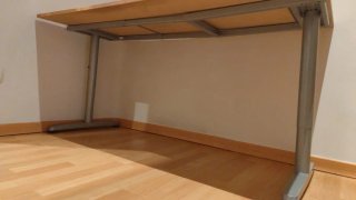 Mesa de escritorio madera y metal