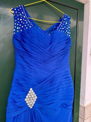 Vestido Espectacular Azul para Fiesta/Boda