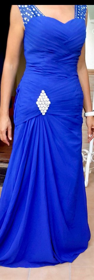 Vestido Espectacular Azul para Fiesta/Boda