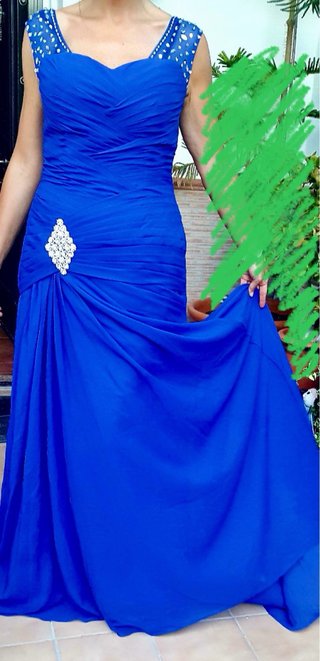 Vestido Espectacular Azul para Fiesta/Boda