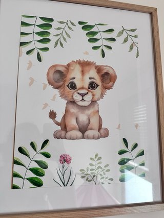 Láminas Infantiles Animales Ilustradas 40cmx30cm