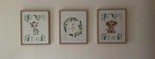 Láminas Infantiles Animales Ilustradas 40cmx30cm