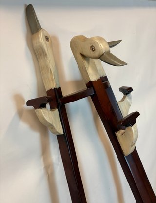 Perchero Vintage Madera Patos