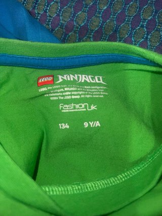 2 Camisetas Lego Ninjago 9 años