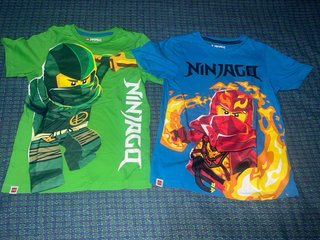 2 Camisetas Lego Ninjago 9 años