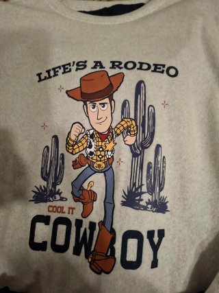 Pijama Toy Story Woody Beige Negro