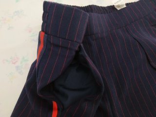 Pantalón rayas azul y rojo
