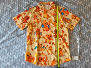 Camisa Hawaiana Pokemon Charmander Talla S y M