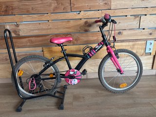 Bicicleta Infantil Btwin 20 Negra y Rosa