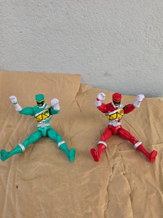 Lote 2 Figuras Power Rangers Articuladas