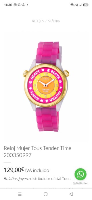 Reloj Tous Tender Time Multicolor