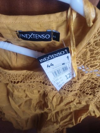 Blusa INEXTENSO manga corta mujer talla 44