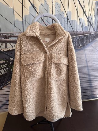 Chaqueta borreguito beige