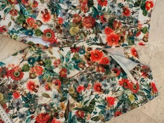 Pantalón ancho estampado floral