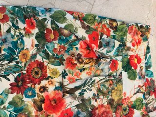 Pantalón ancho estampado floral