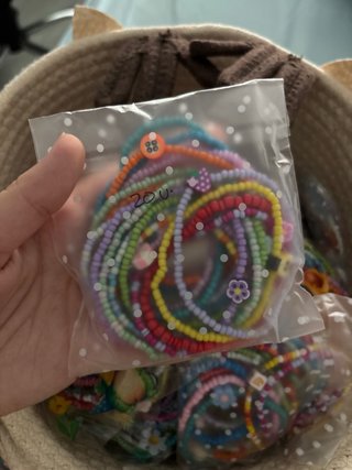 Pulseras de bolas 100 unidades