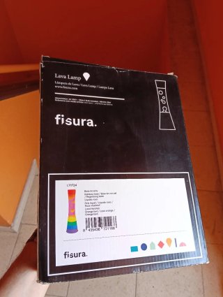 Lámpara de Lava Arcoiris Fisura a estrenar
