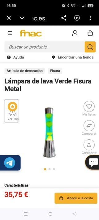 Lámpara de Lava Arcoiris Fisura a estrenar