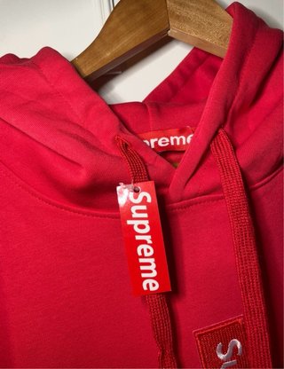 Sudadera Supreme Roja Cross Box Logo