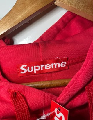 Sudadera Supreme Roja Cross Box Logo